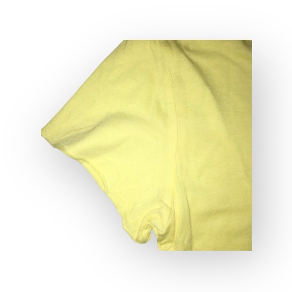 new me.n.u ☺︎︎ Star Stripe Patch T Shirt ☺︎︎ Sun Yellow ☺︎ Girl Small ☺︎ 5 6 6X - Picture 10 of 16